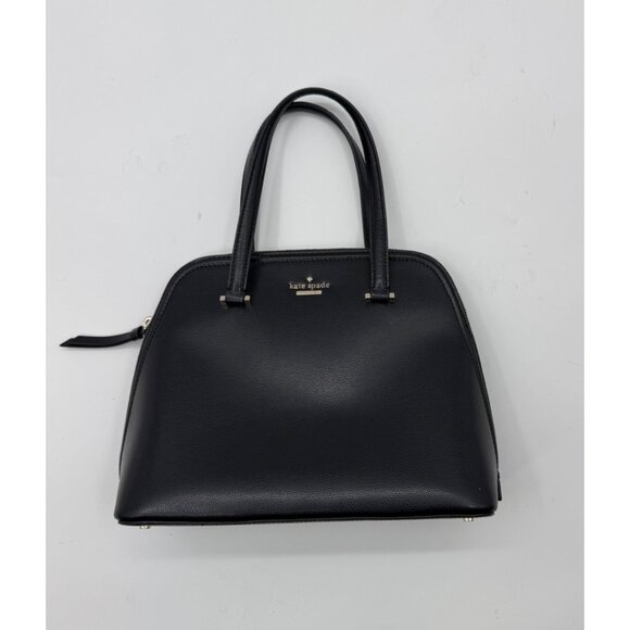 Kate Spade New York Patterson Drive Black Leather Dome Satchel bag - Picture 1 of 16